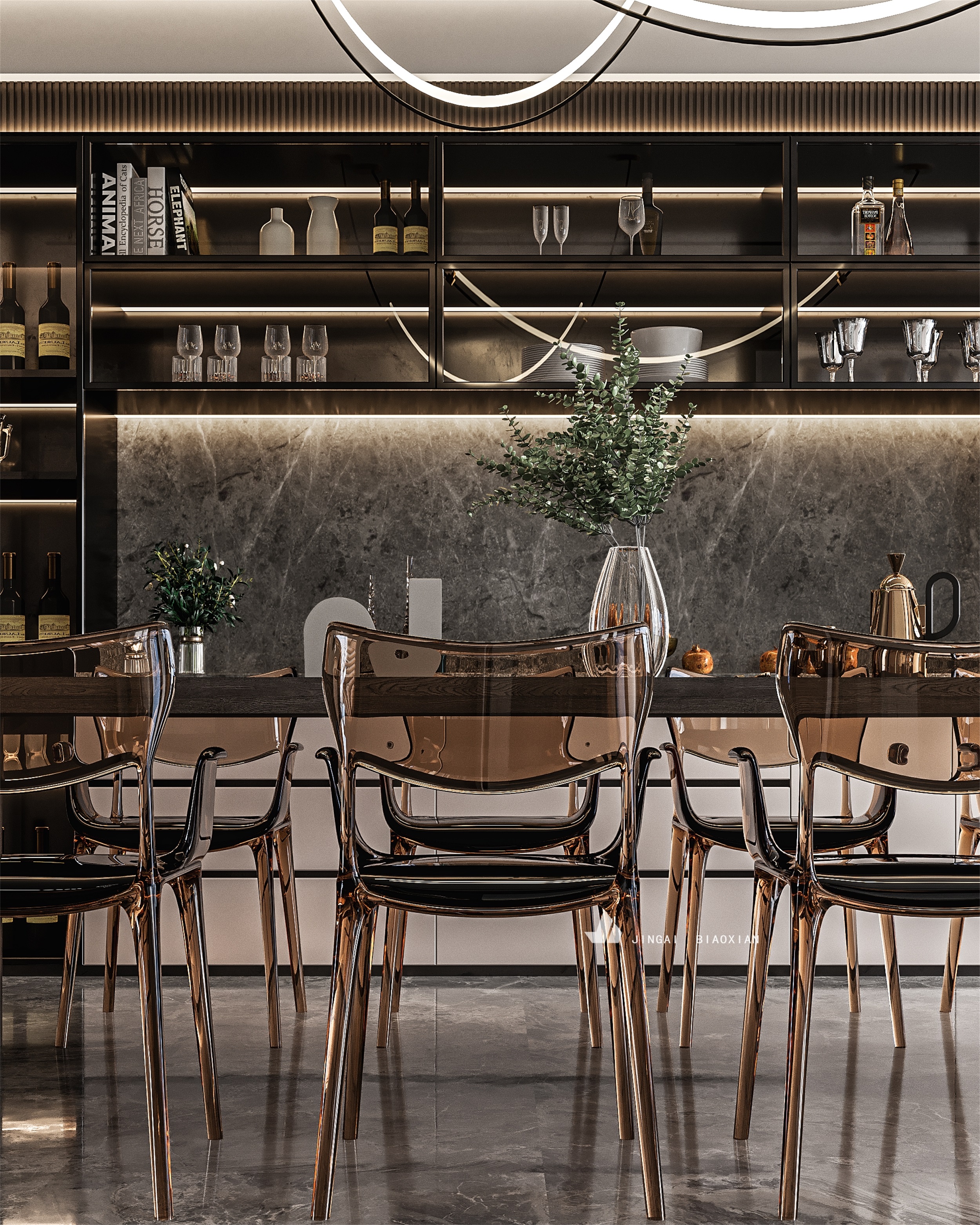 现代简约客餐厅设计案例-14