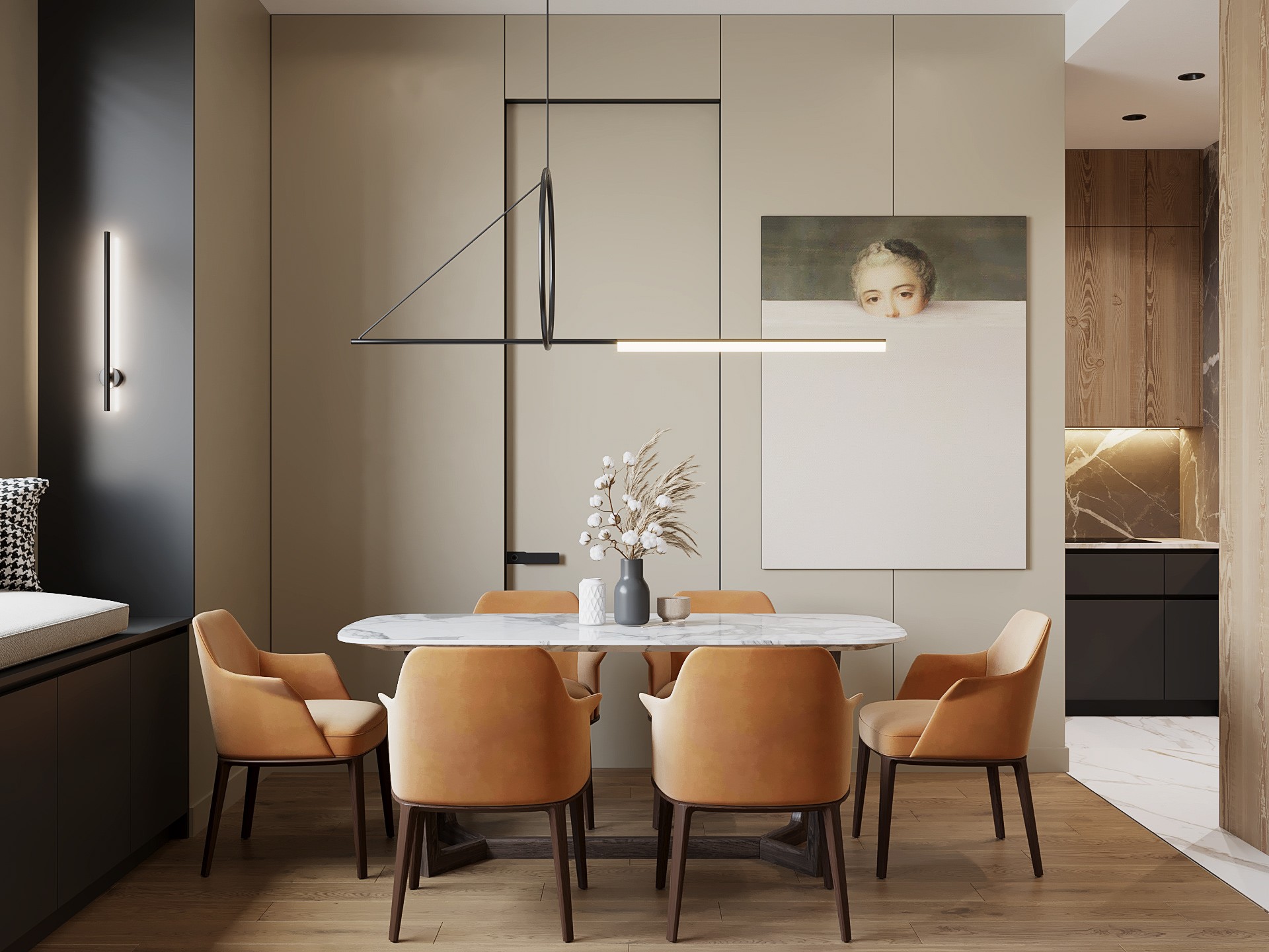 68㎡小空间公寓设计 打造出现代家居新时尚！-4