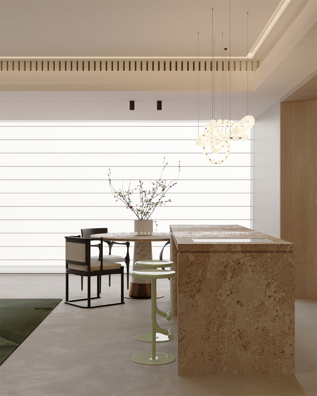 得间设计丨精装改法式婚房，将时光浸润在260㎡的质感新居里-81