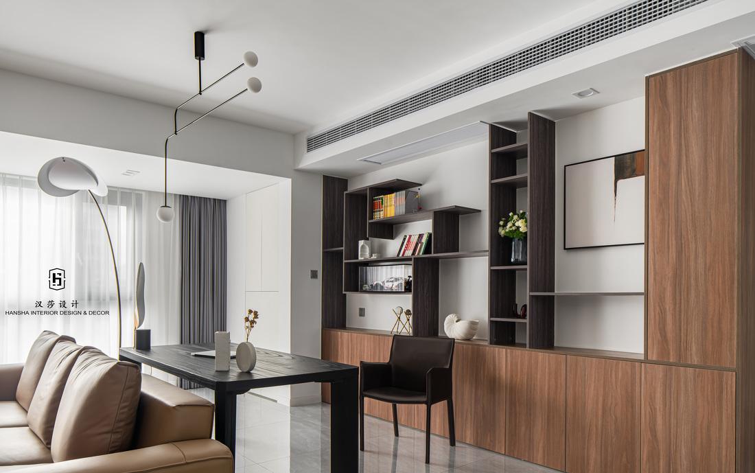芜湖融悦东方 7 米开间客厅,个性鞋柜与开放式厨房设计-8