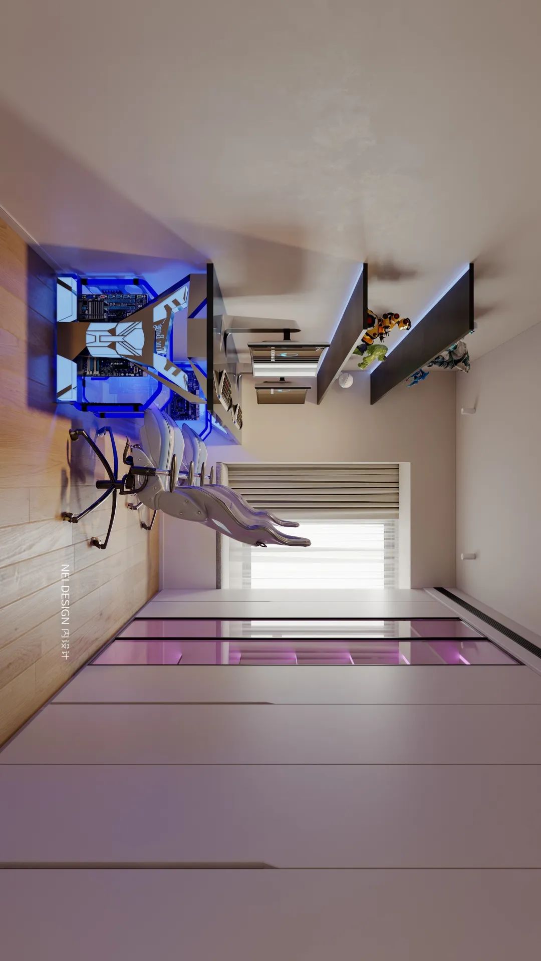 漓江郡府·蓝色畅想丨内空间设计机构-24