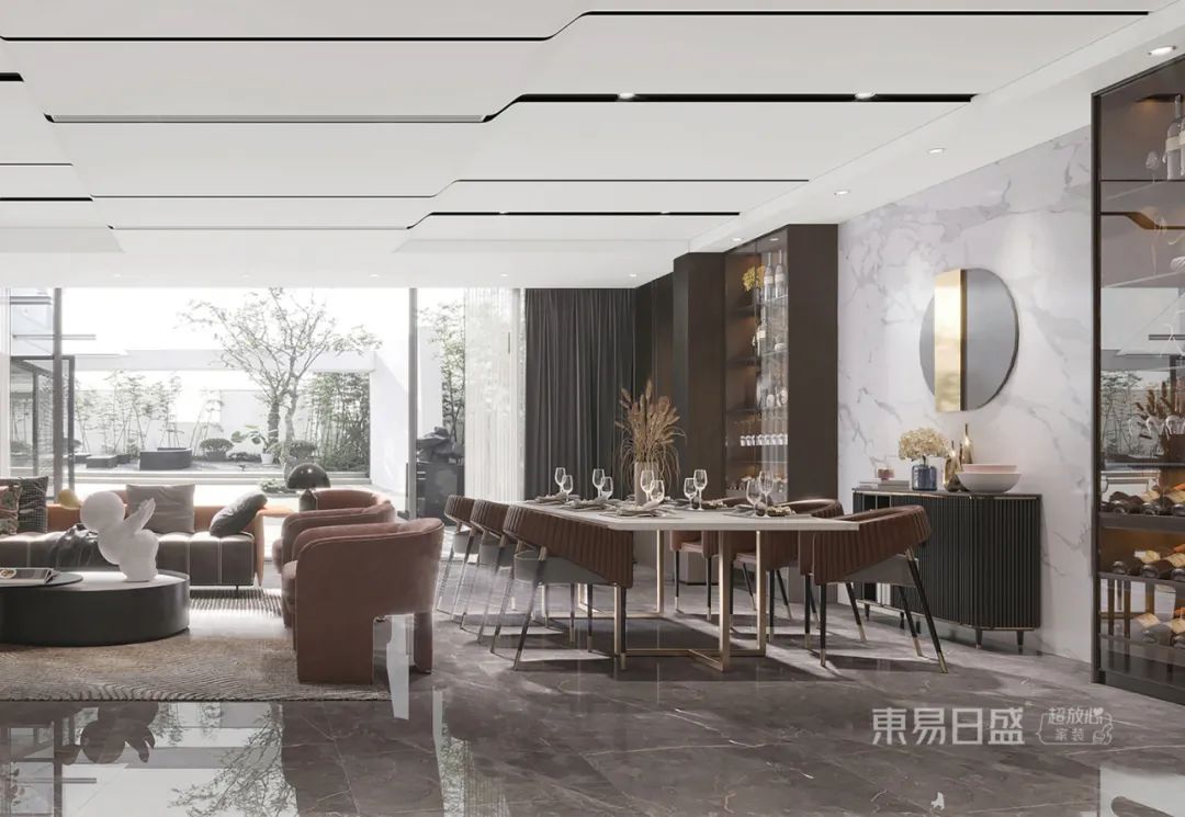 400㎡轻奢灰色私宅,家的乌托邦丨东易日盛-34