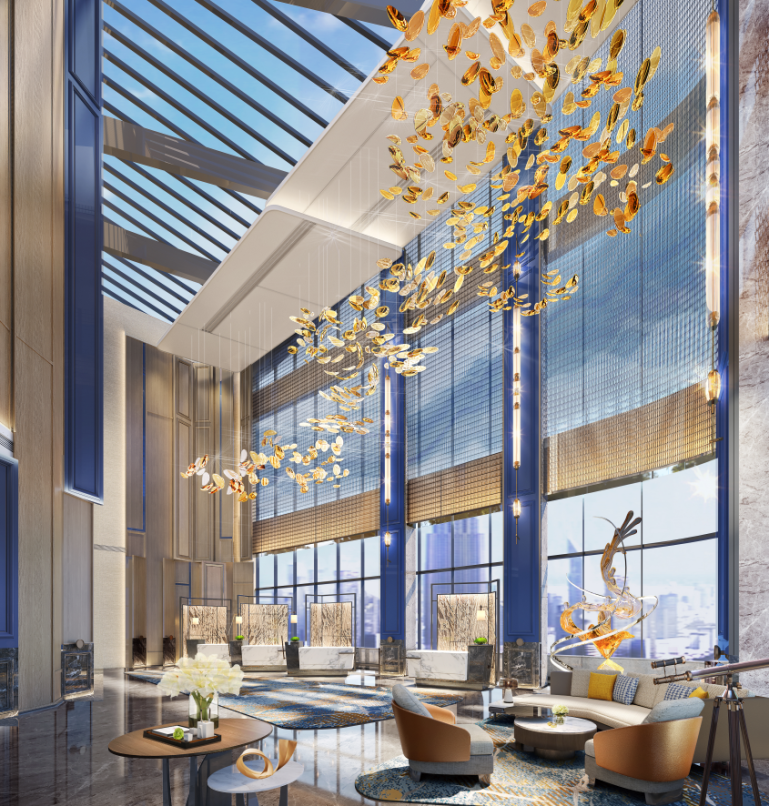 温州城中希尔顿酒店封顶，预计明年6月投入使用-57