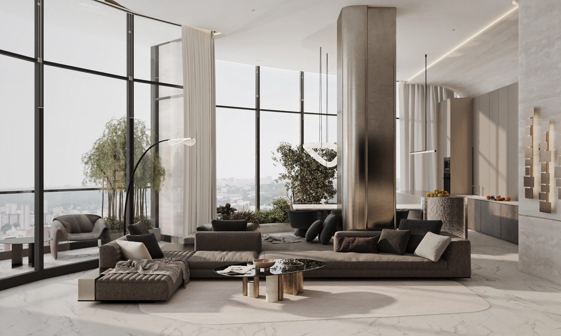 大平米住宅设计 满满的高级感，爱了！-2