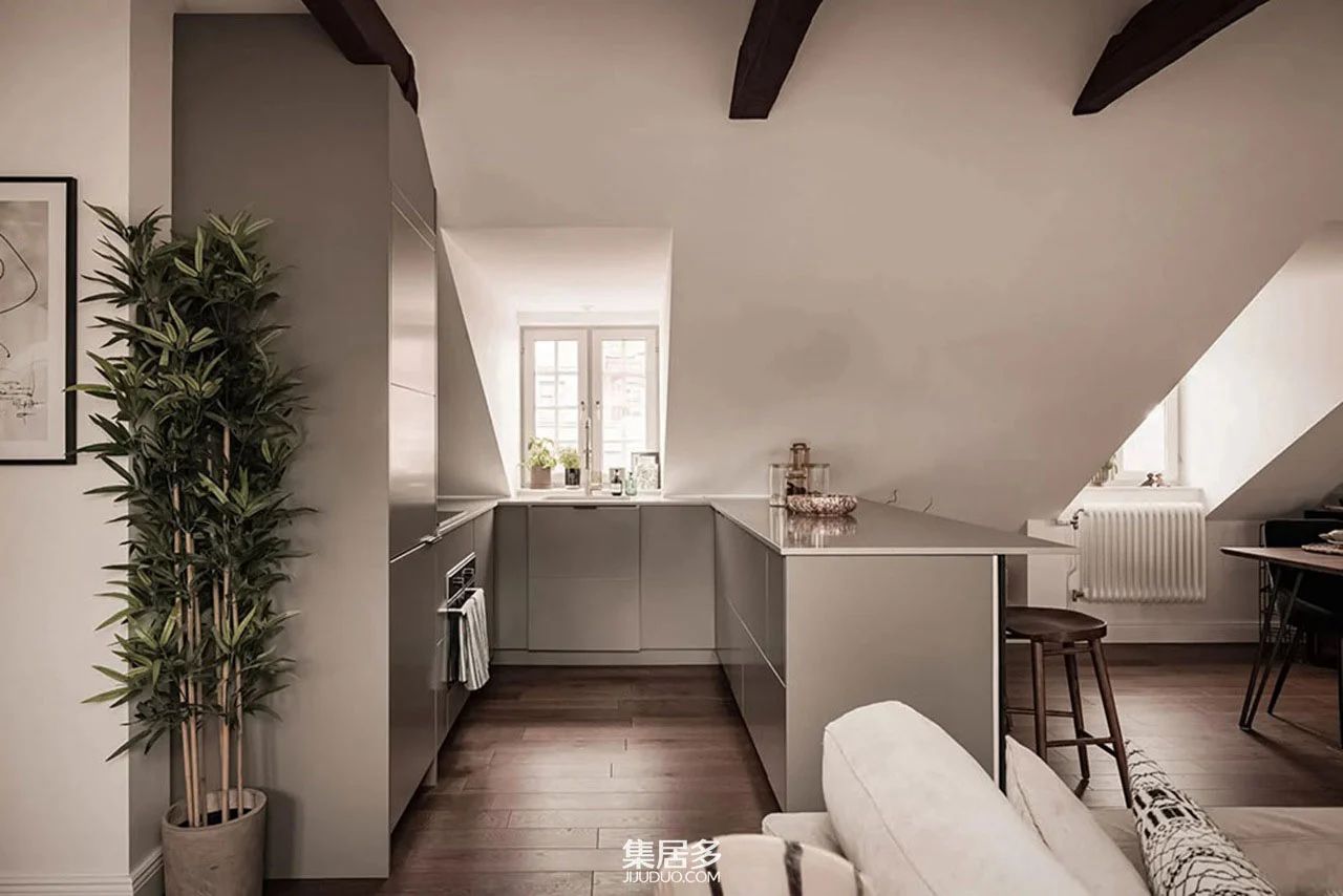现代舒适家居:旧阁楼改造斯德哥尔摩新风尚丨瑞典斯德哥尔摩丨室内建筑师-21