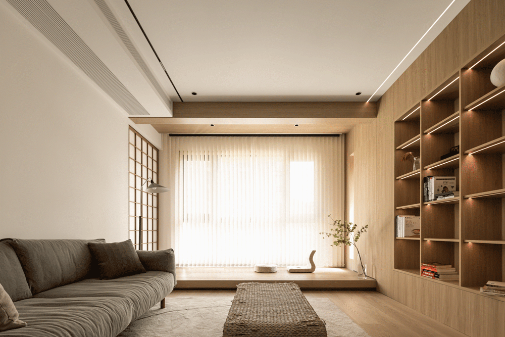 杭州 128 平简约温暖日系四叶草户型丨中国杭州丨上北设计机构（杭州）-9