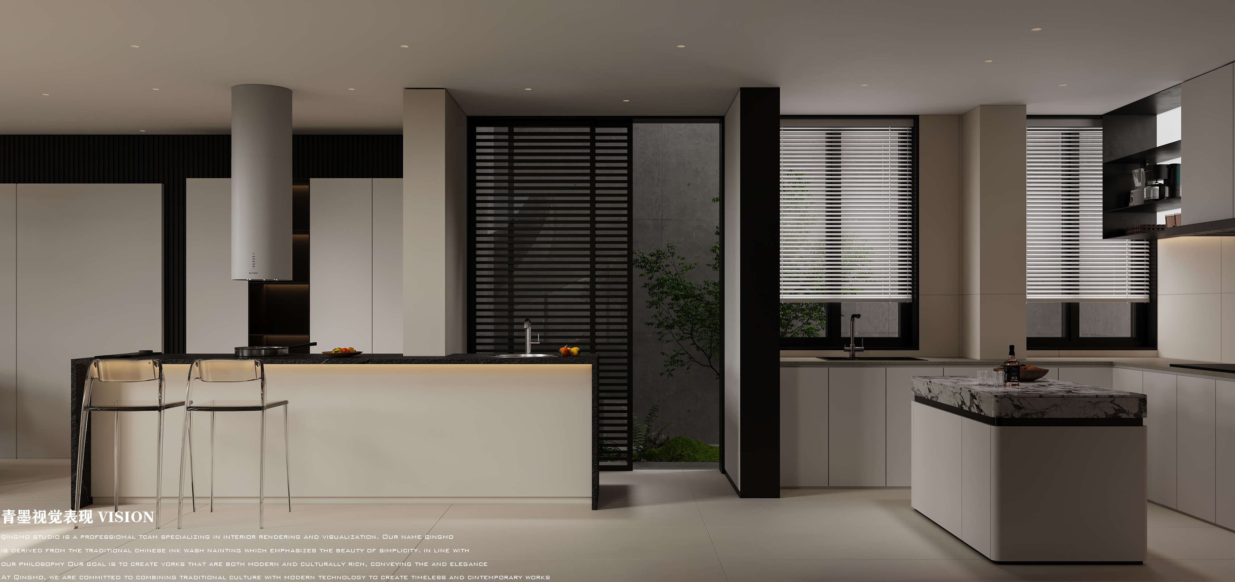 大理现代别墅效果表现-6