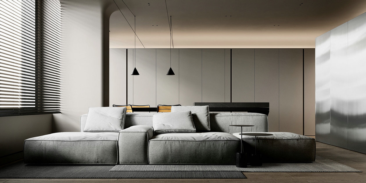 极简高级灰住宅设计-2