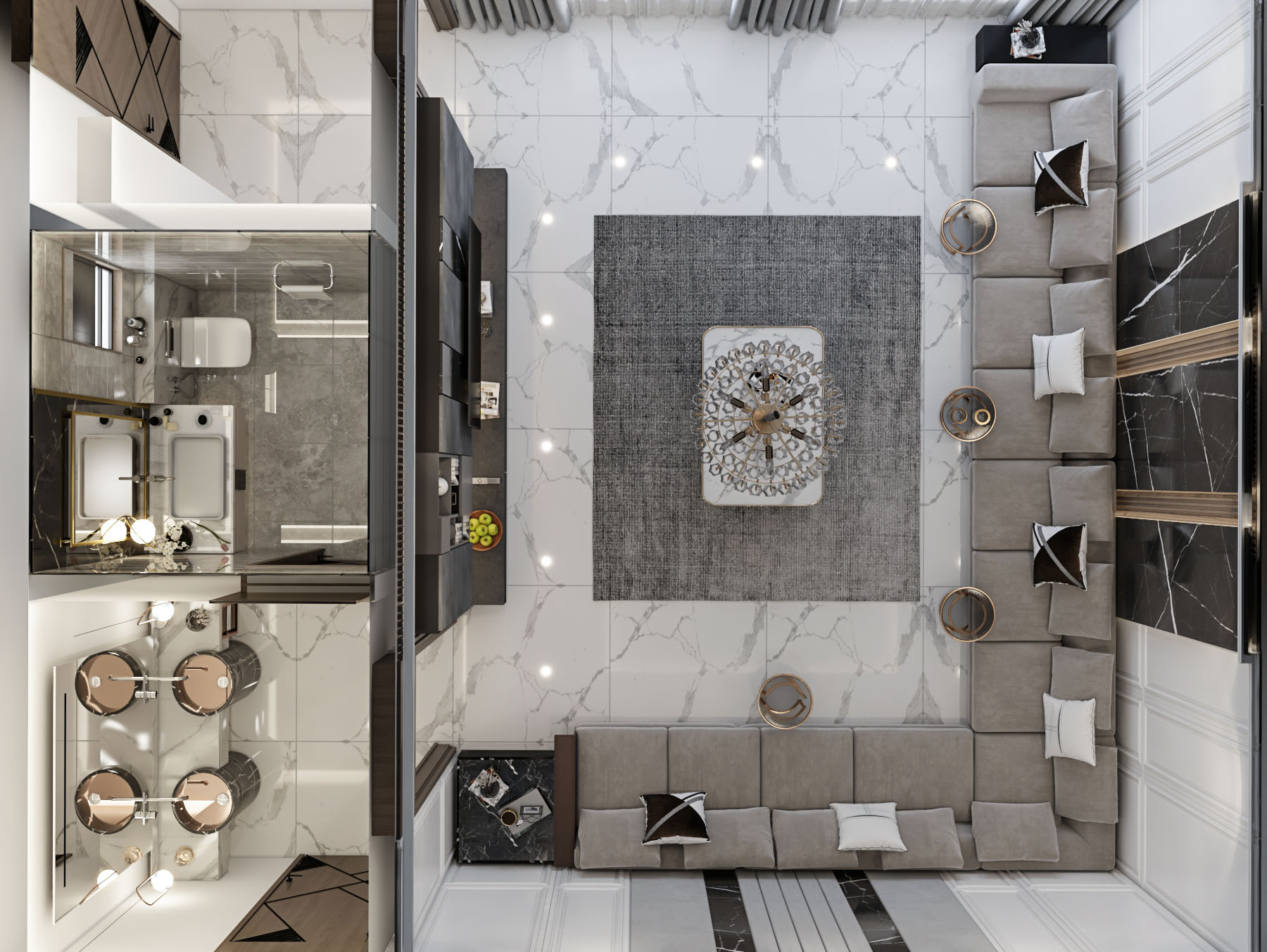 Modern Dewania 卫生间洗手盆设计-9