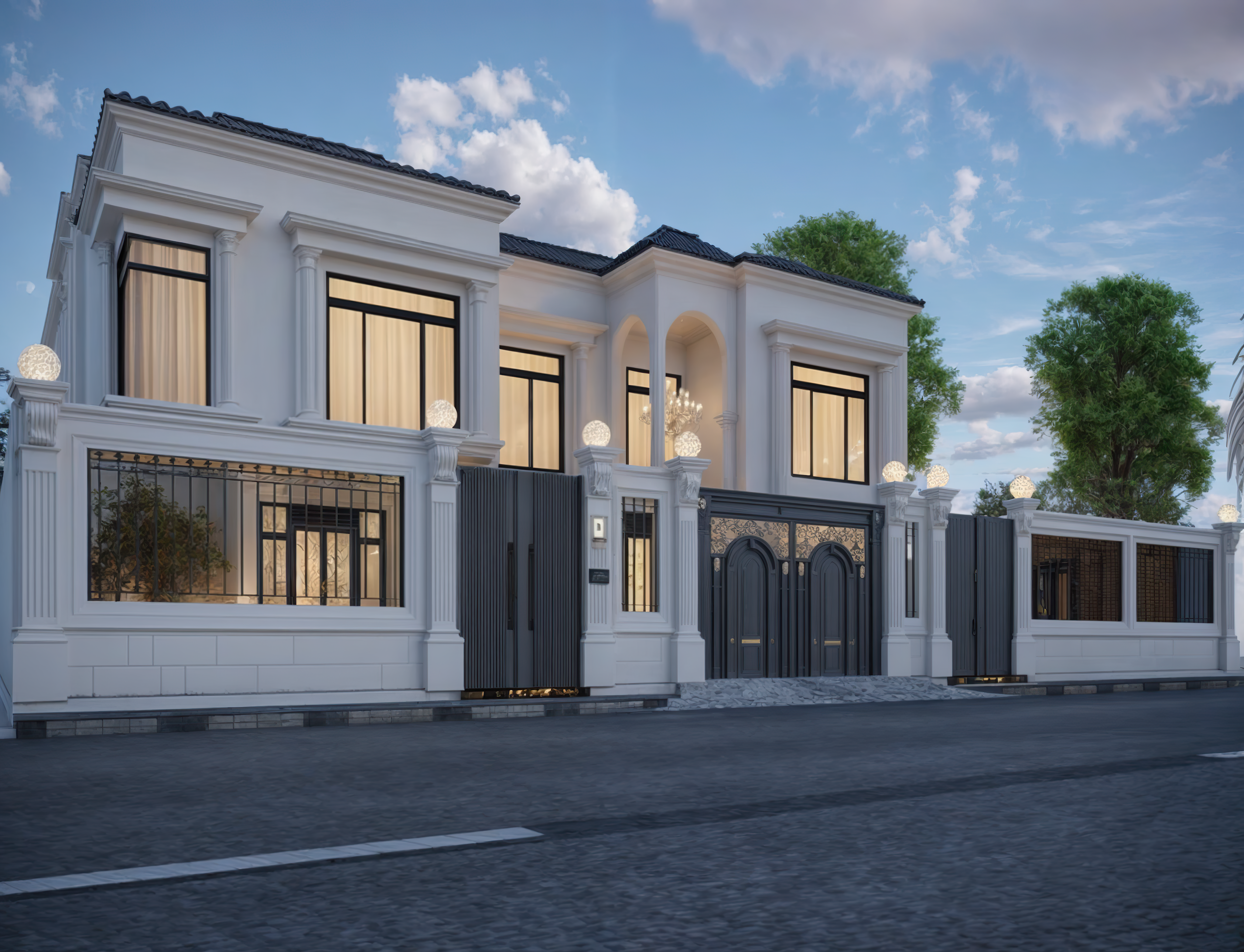 WHITE VILLA 现代别墅设计丨卡塔尔-12