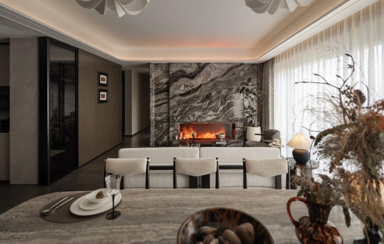 金秋设计 | 重庆永川万科城119㎡户型样板间-9