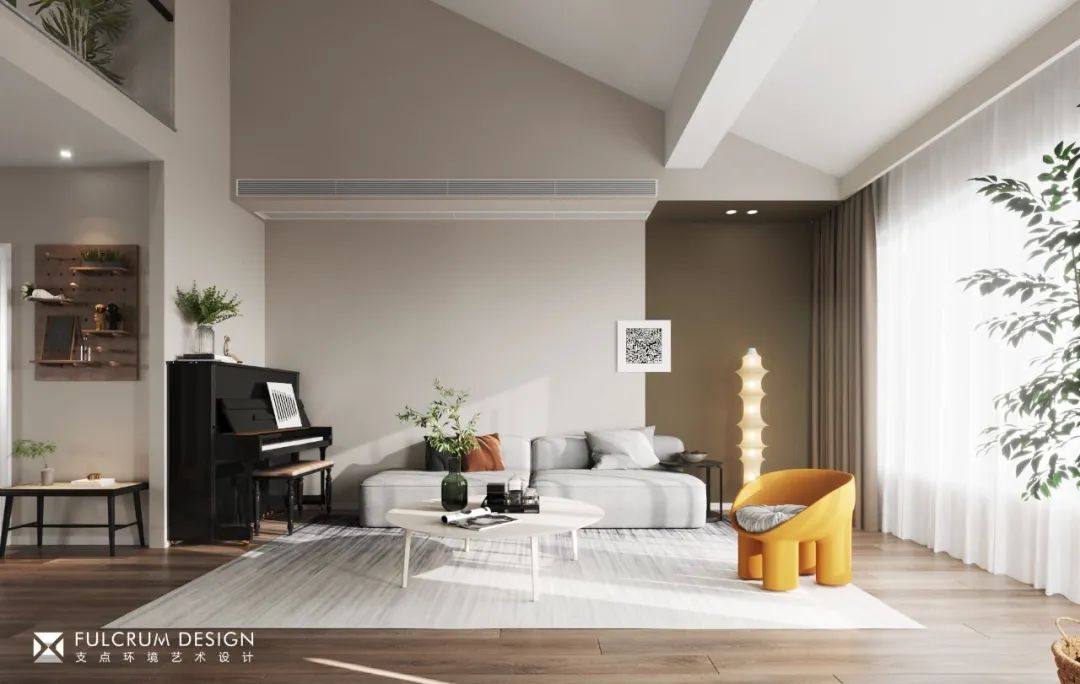 金地太阳城 200㎡现代跃层住宅丨支点环境艺术设计-17