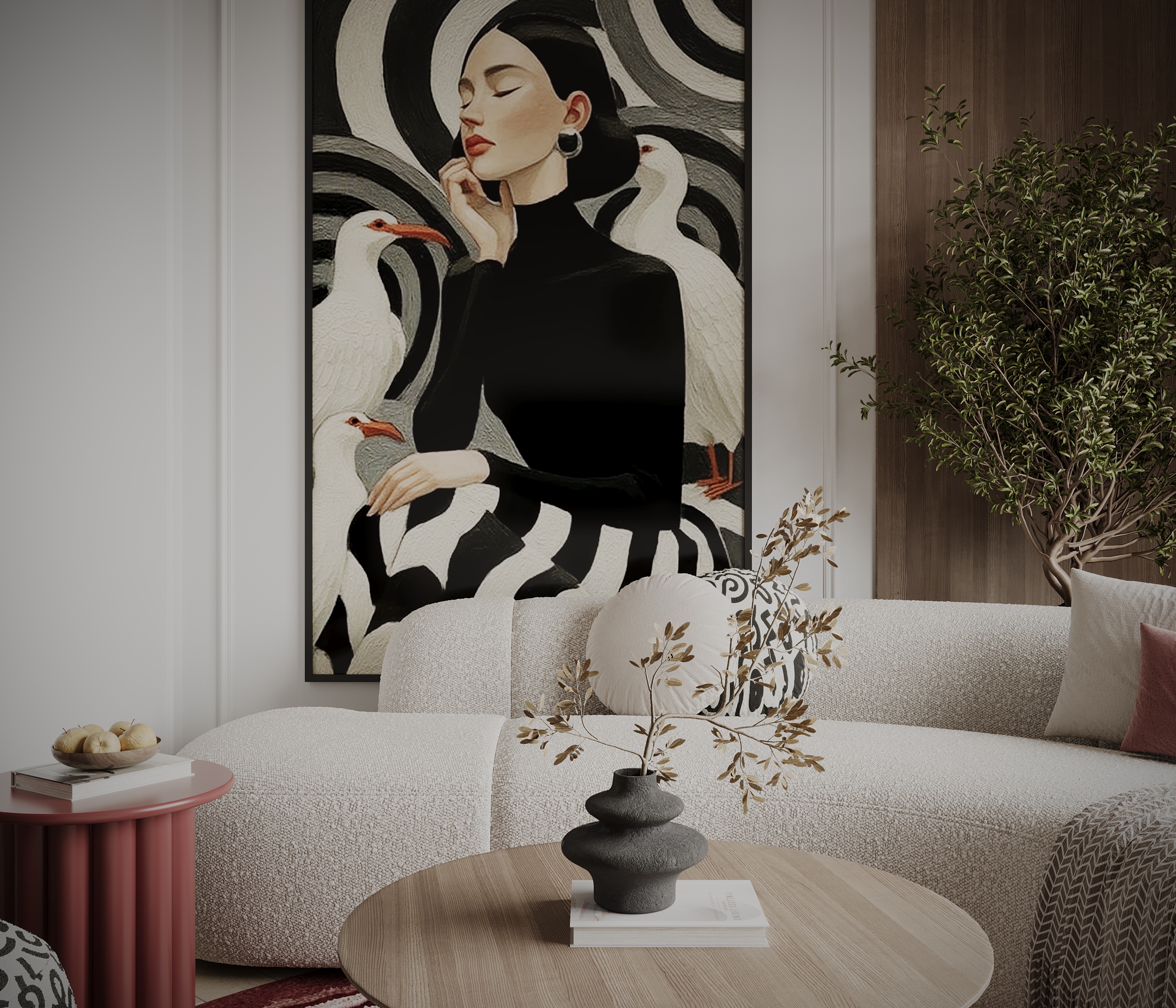 COZY LIVING AND DINING ROOM WITH ENTRANCE-15