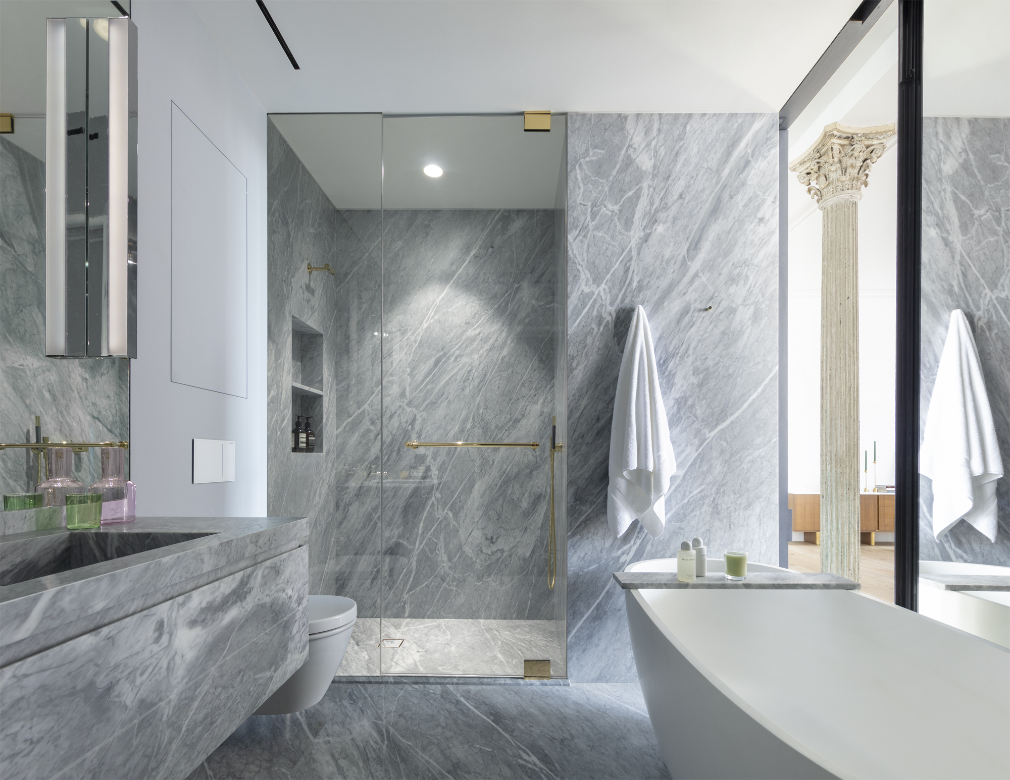 纽约翠贝卡历史悠久的阁楼翻新丨黎巴嫩贝卡丨Andrea Leung-39