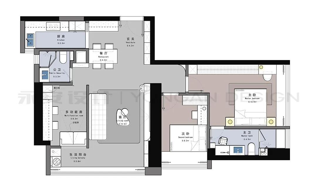 永安实景丨九曜公馆110m²【摩卡咖啡般的醇香空间】-37