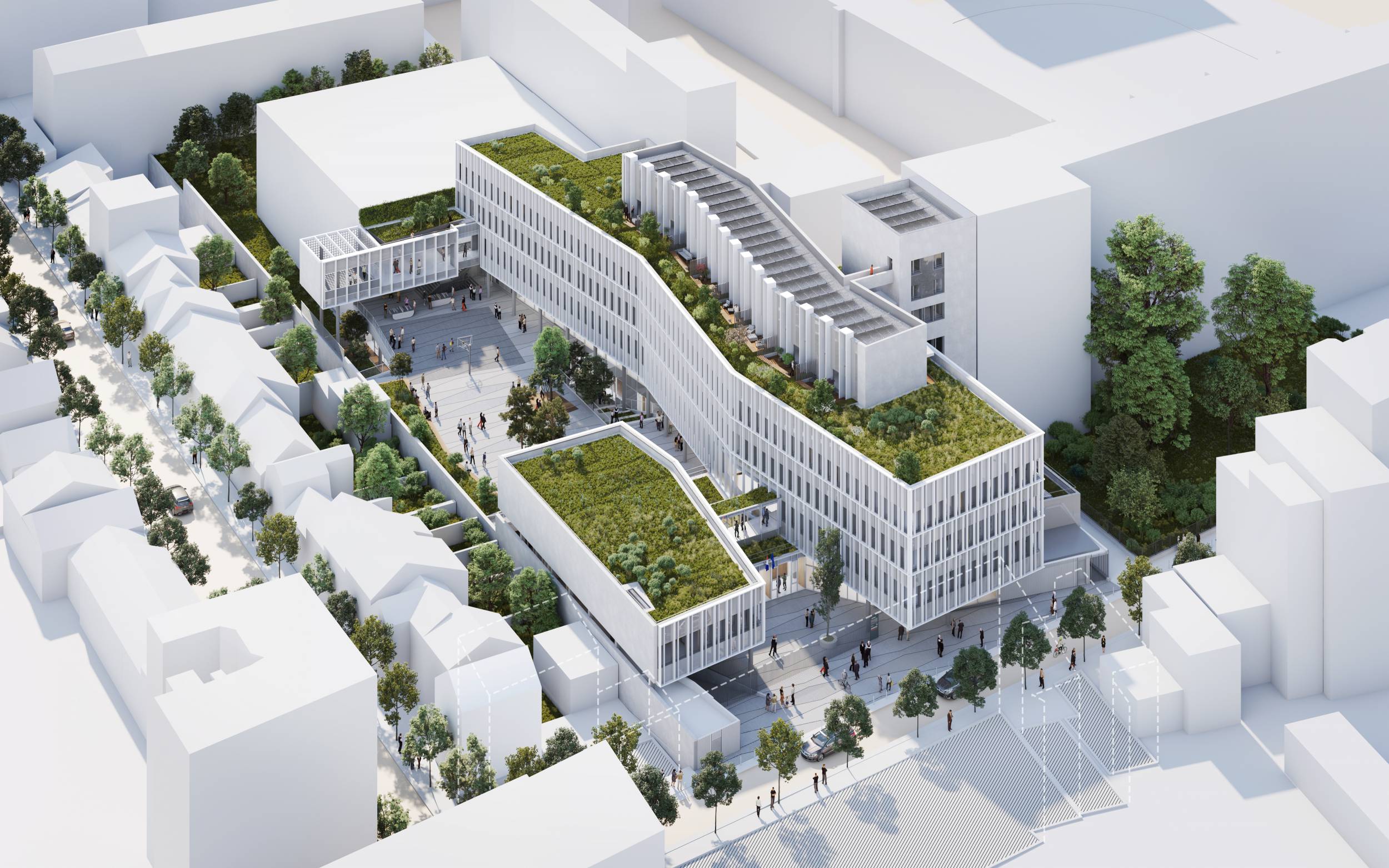 Vincennes国际高中丨Ateliers 2,3,4,（建筑+景观）等多团队-36