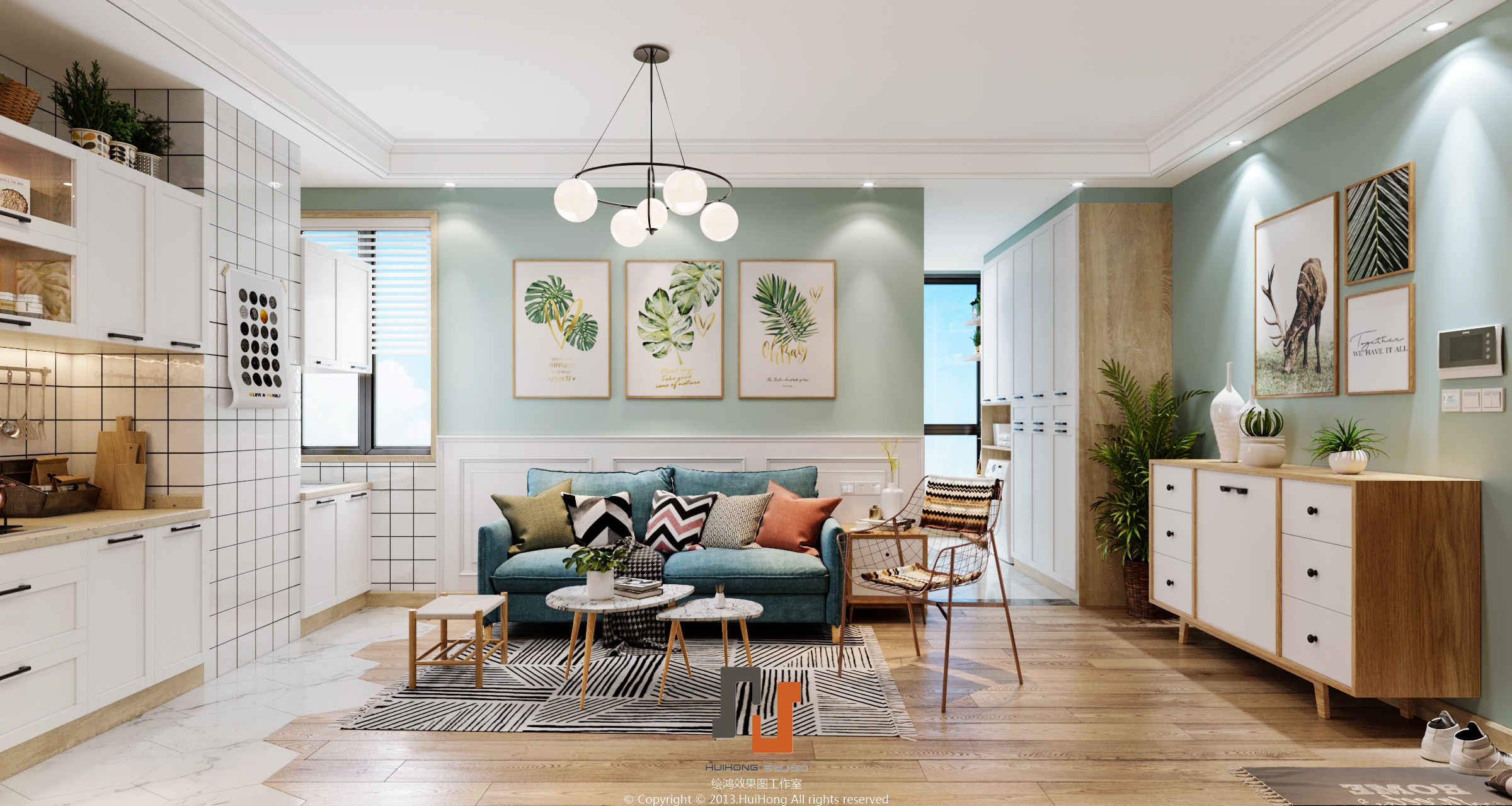 北欧现代简约风格样板间，Corona 打造自然宜居空间-3