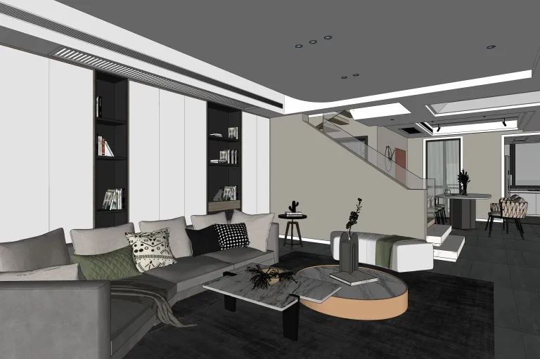 枫丹新里240㎡叠墅设计丨方平米设计-14