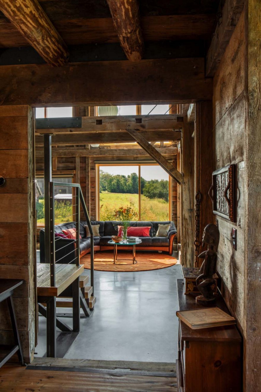 希顿将 18 世纪佛蒙特州农舍翻新为现代家园-8