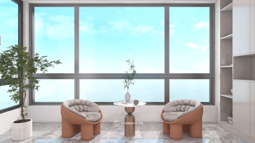 135㎡现代简约开放式餐厨设计-20