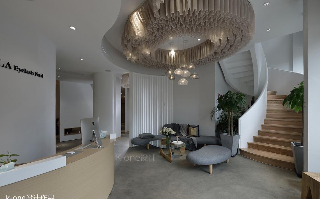 k-one设计丨美容院丨两生.花开-0