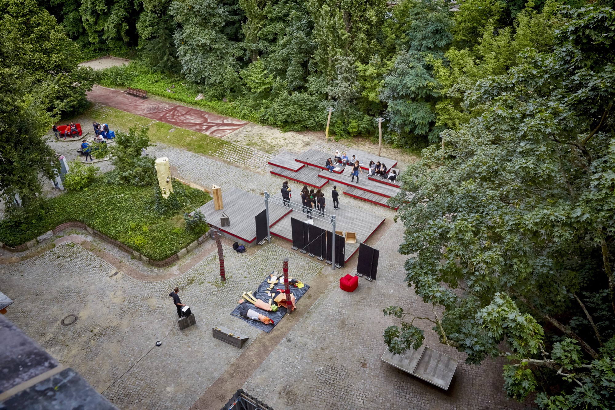 柏林 Herbert Hoover 中学校园舞台设计丨德国柏林丨Gruppe F-0