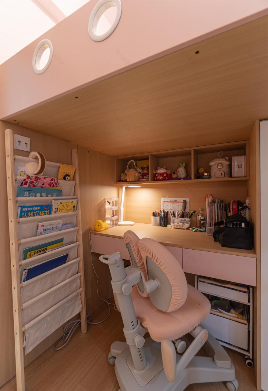 94㎡现代原木风三居室设计-47