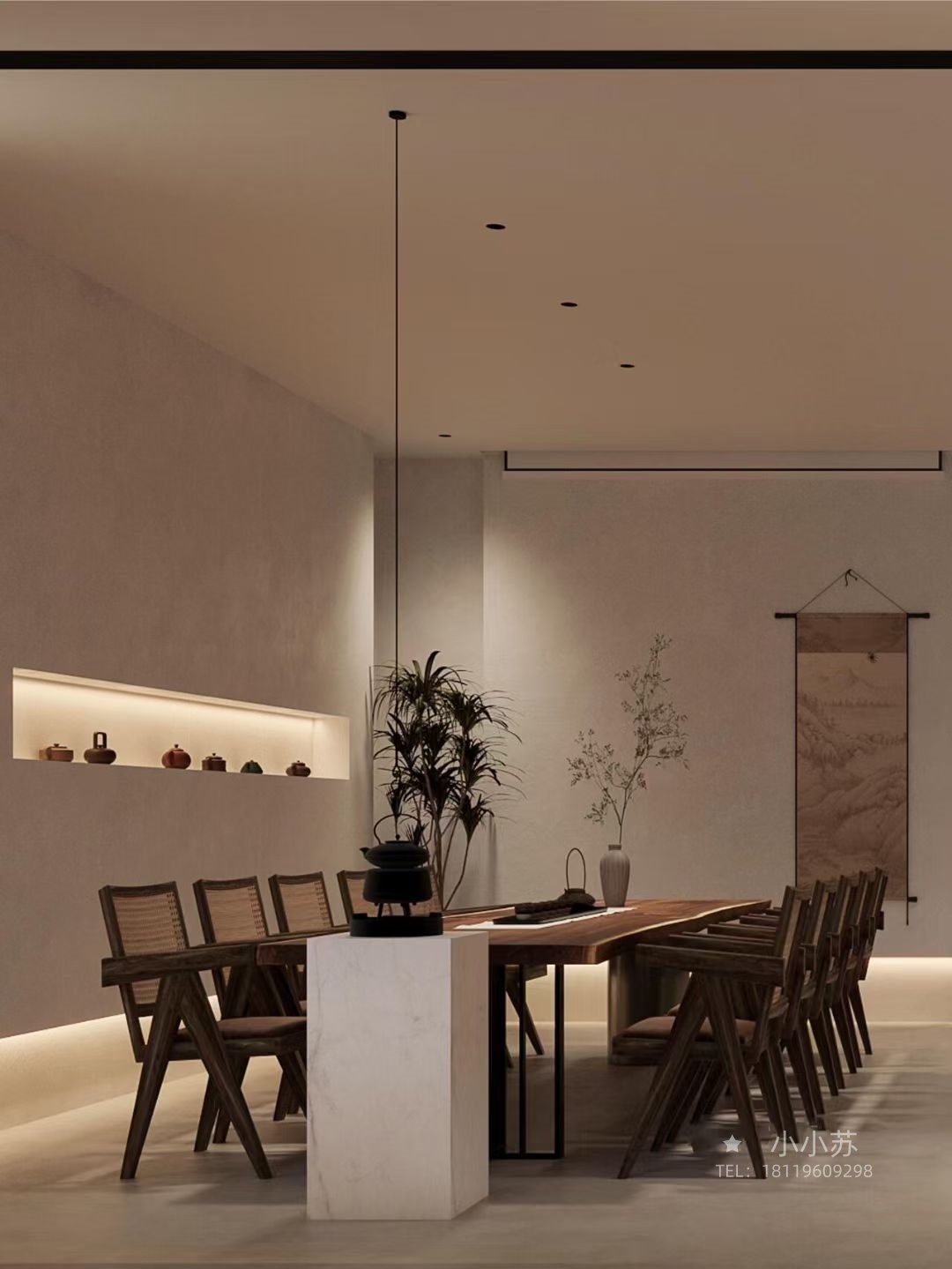 营造东方美学意境下的茶室空间‼-1