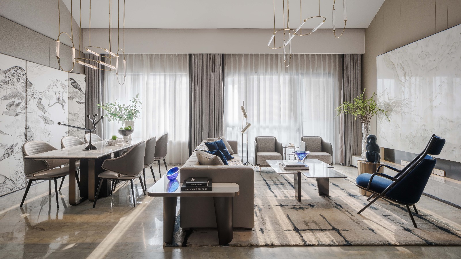 中海大连万锦公公馆下叠样板间-4