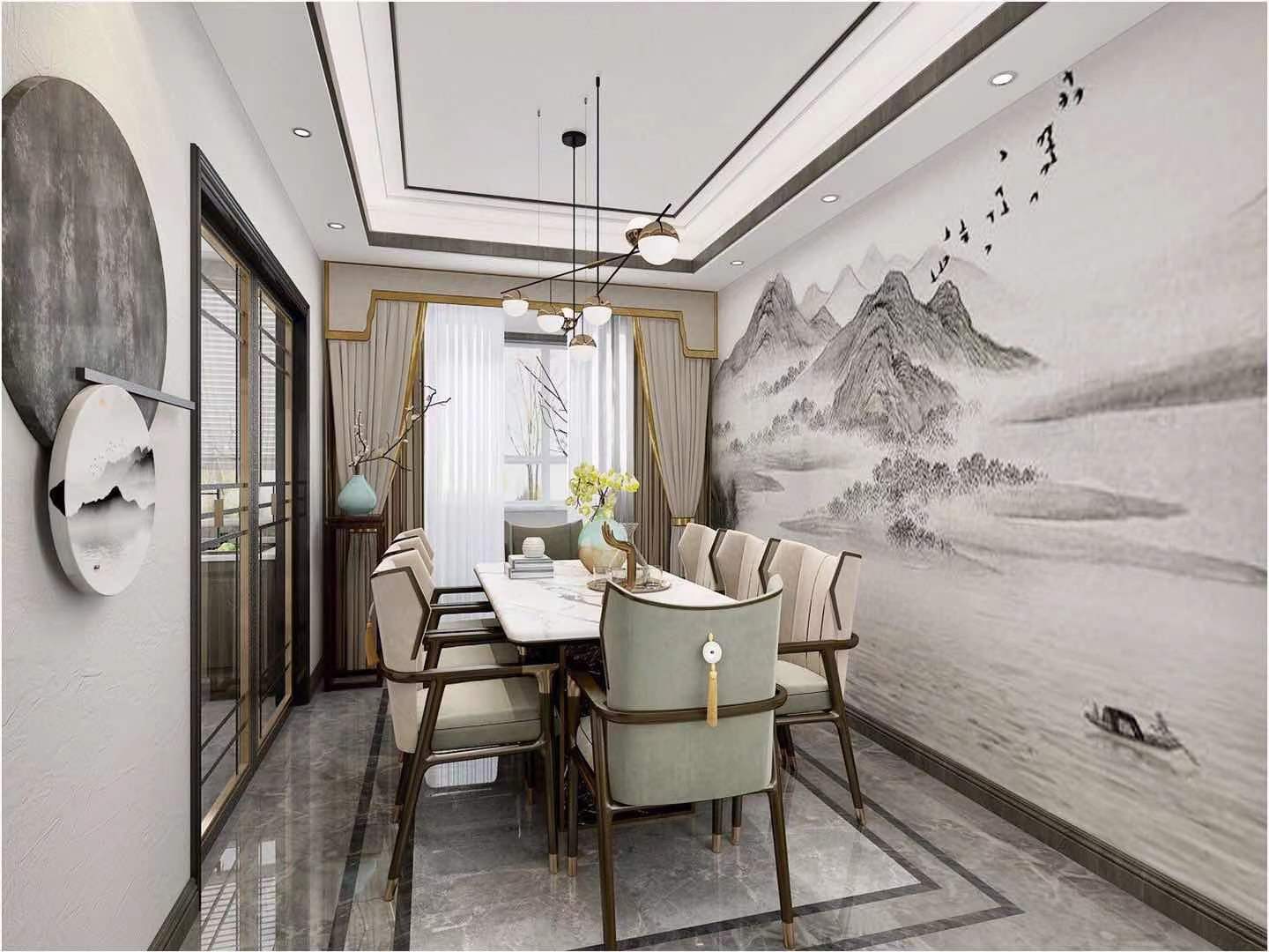 新中式—中式元素与现代材质的巧妙兼柔！                     -1