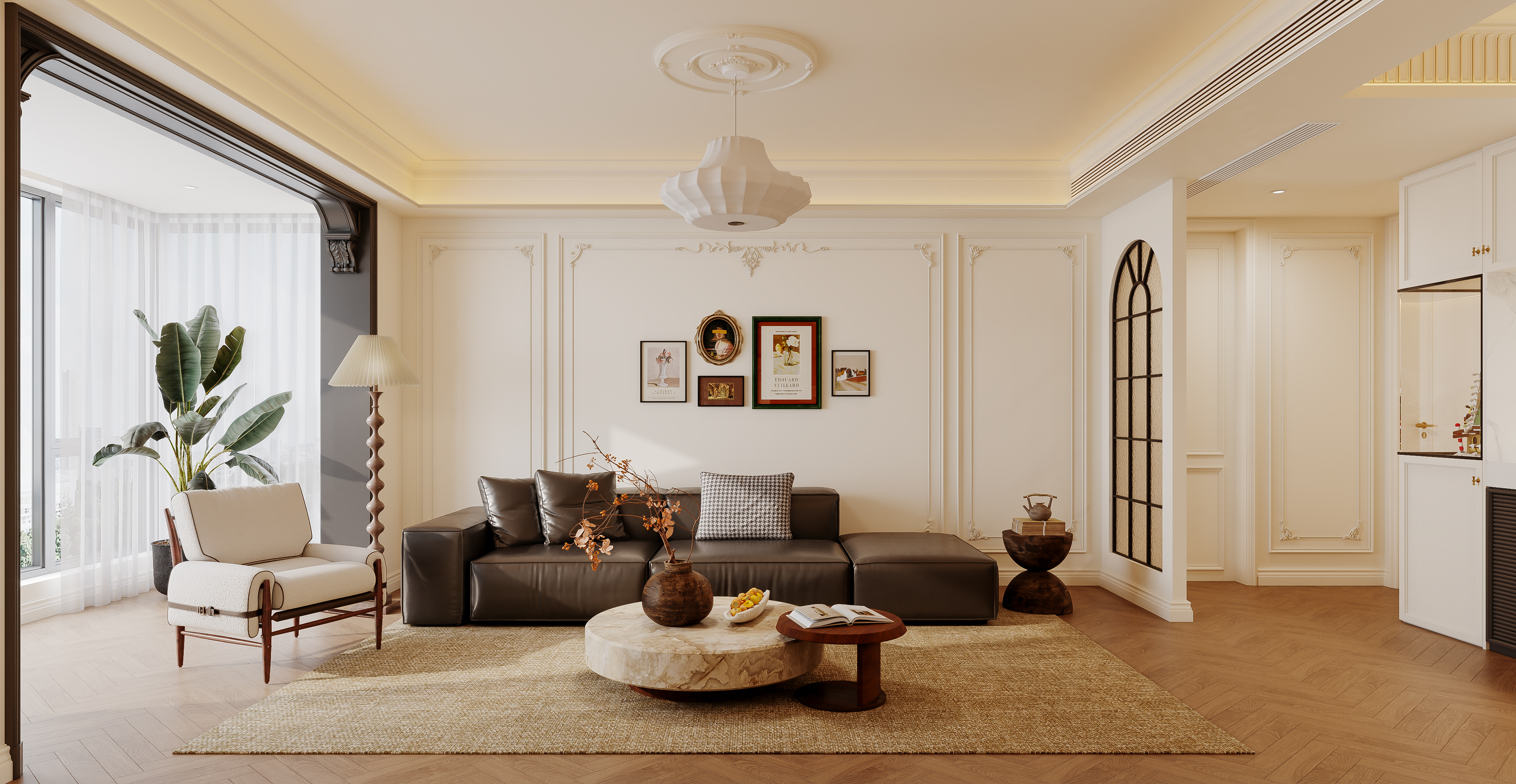 新华路法式中古公寓空间设计-5