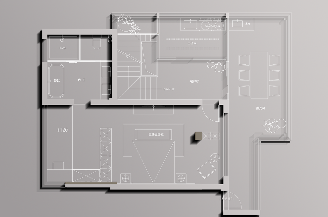 意式现代温馨别墅-69