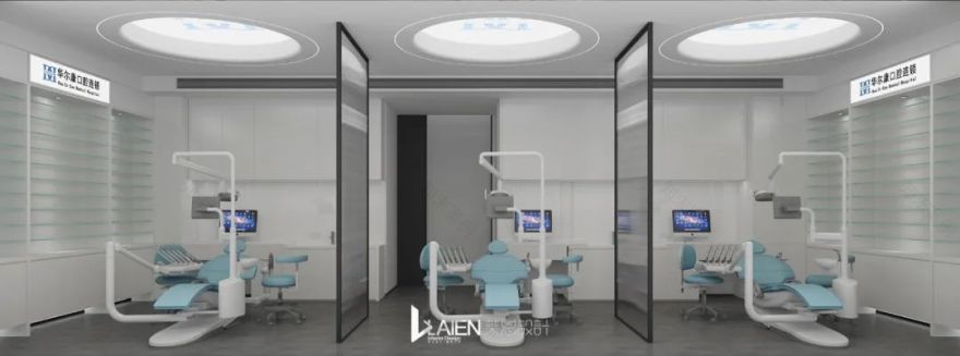 上海九亭大街华尔康口腔,现代简约与科技感的完美结合-53