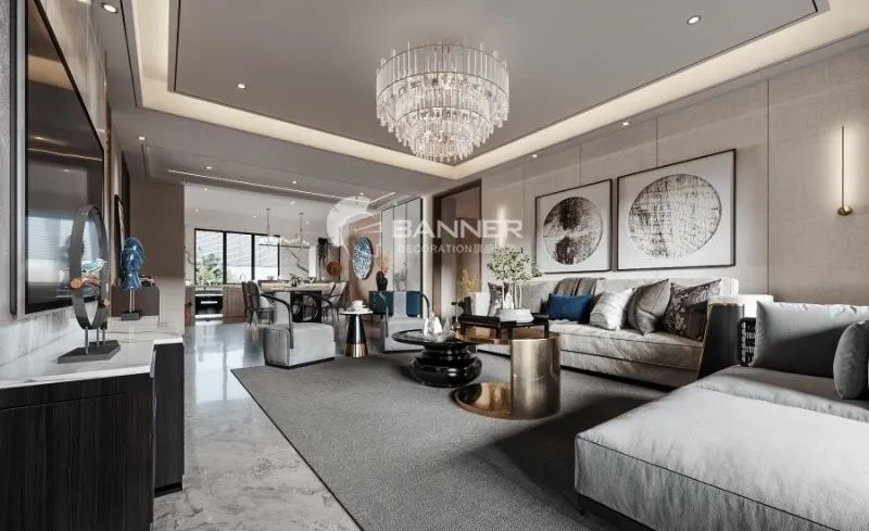 曲江别墅 | 新中式韵律与品质生活共存的空间设计-17