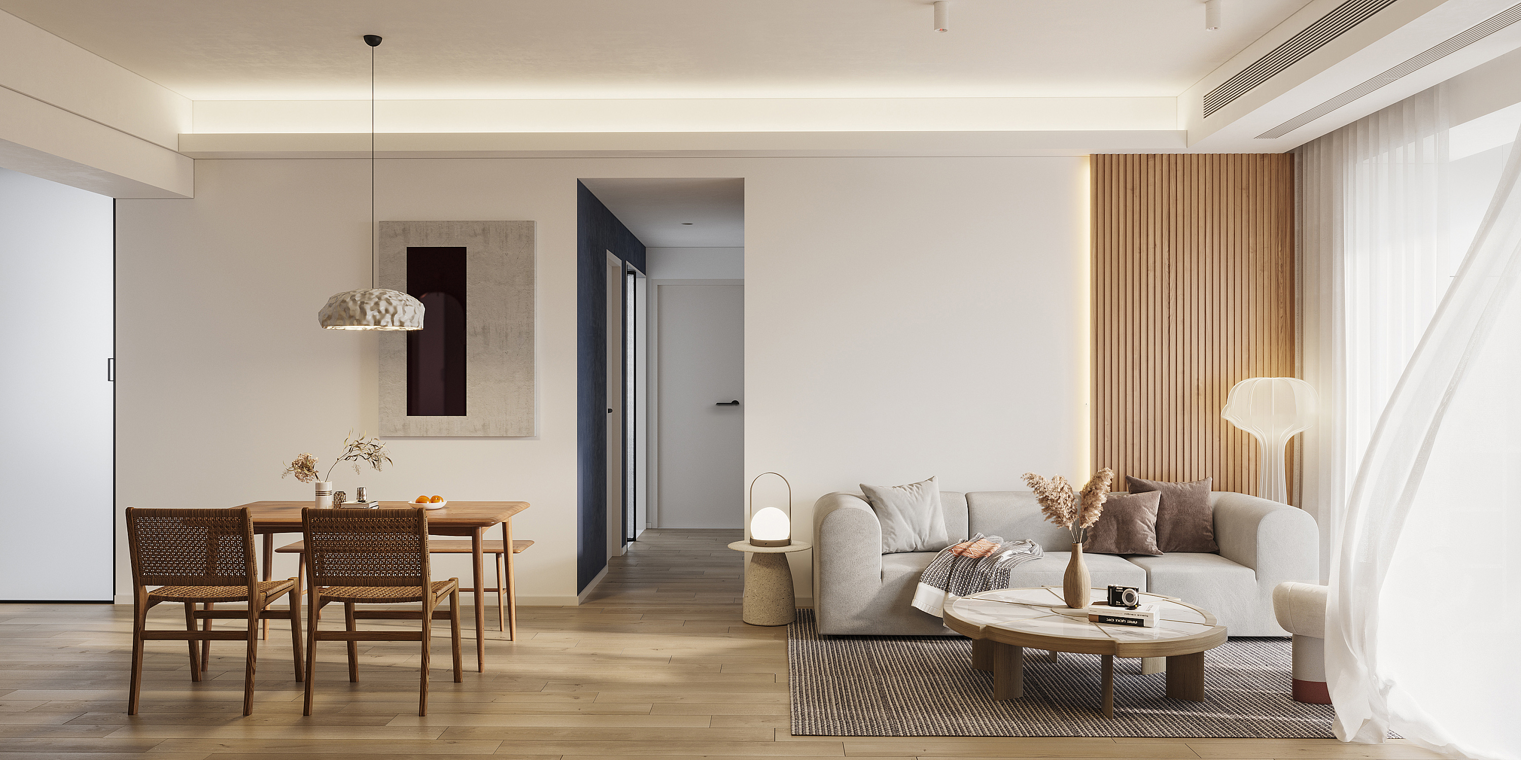 侘寂风格丨两套室内渲染-8