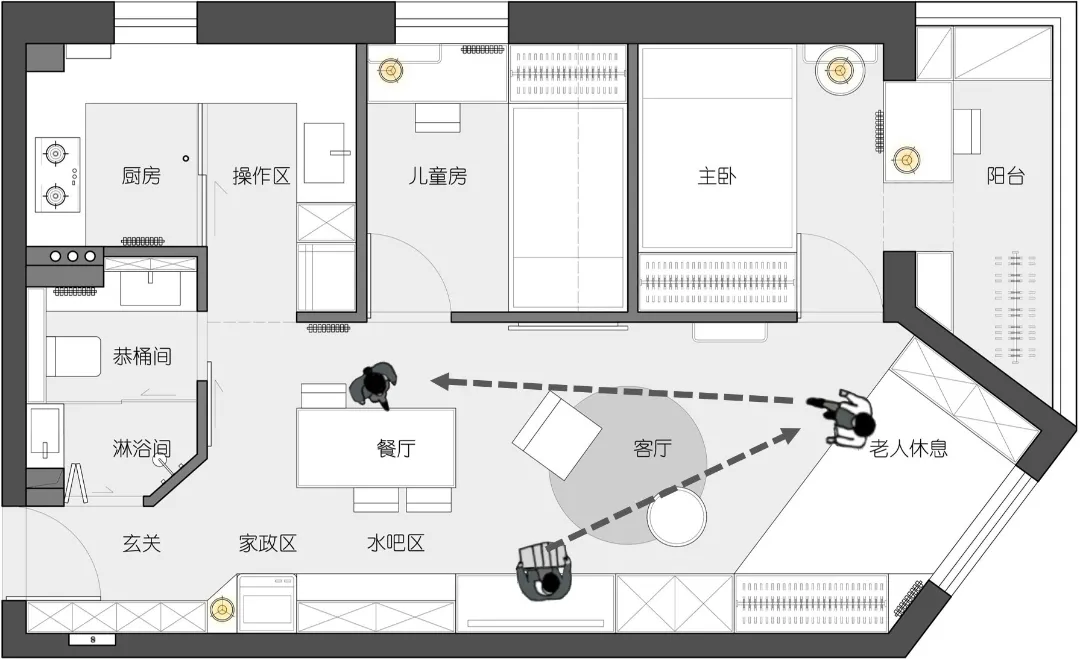 60㎡三代人的心灵港湾 · 现代日式住宅的创意设计丨中国北京-30