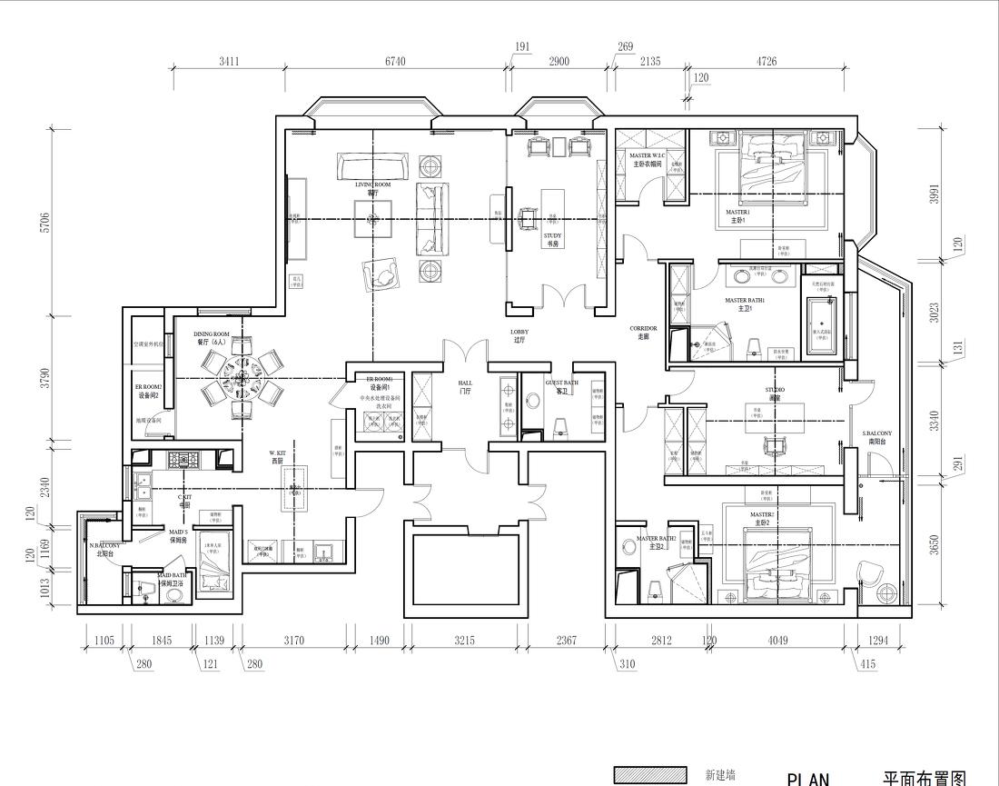 北京300平米大平层美式风格-0