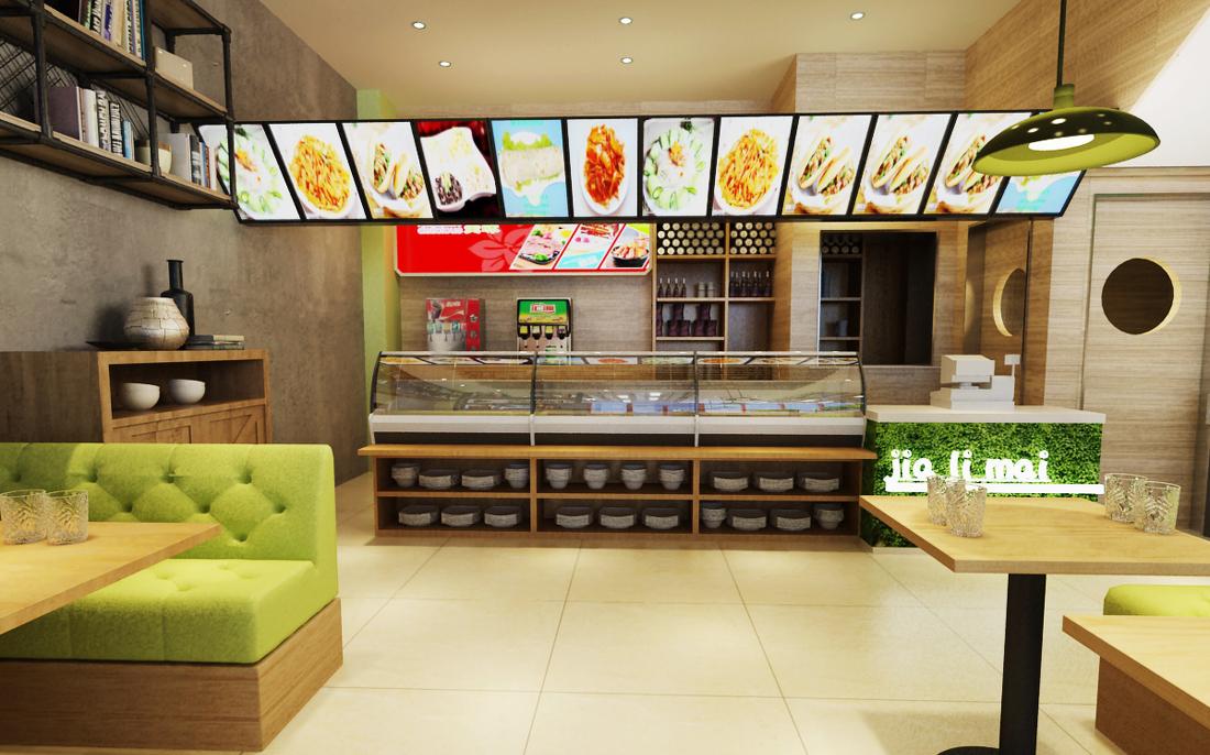 面食快餐店设计案例 | 一层餐厅空间规划-4