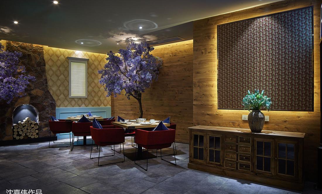 火锅店丨沈嘉伟设计作品—大象十方泰式海鲜火锅-7