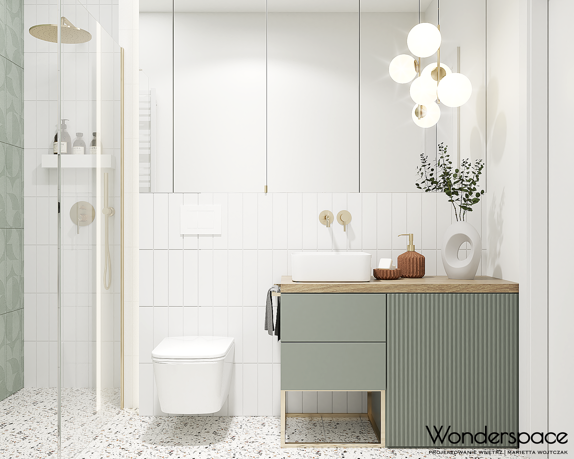 studio with green accent-9