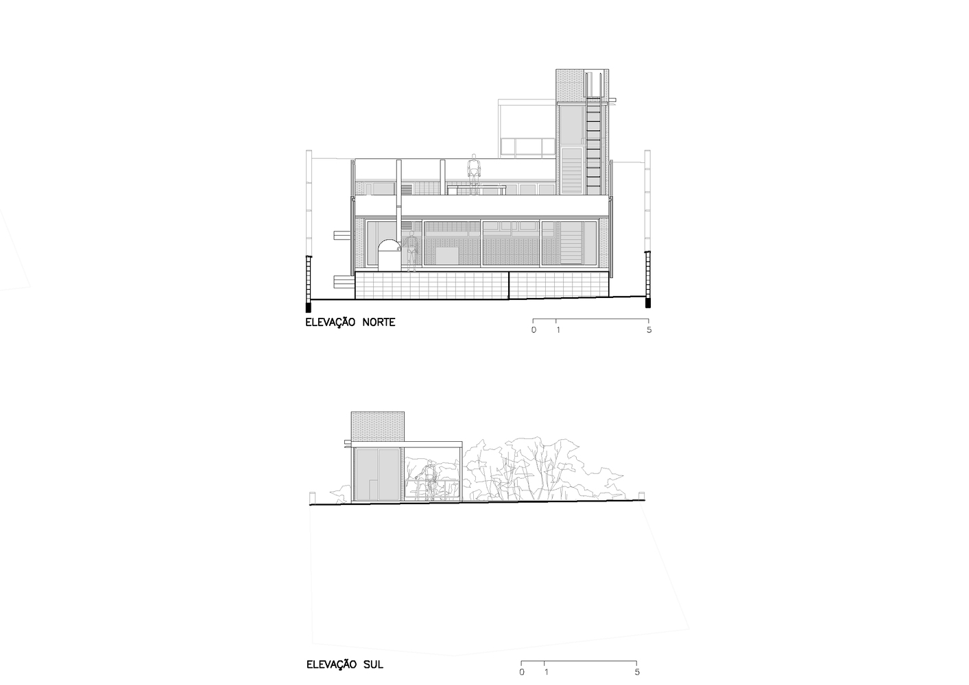 巴西 Centro Arquitetura APF House,融入自然的别墅设计-49
