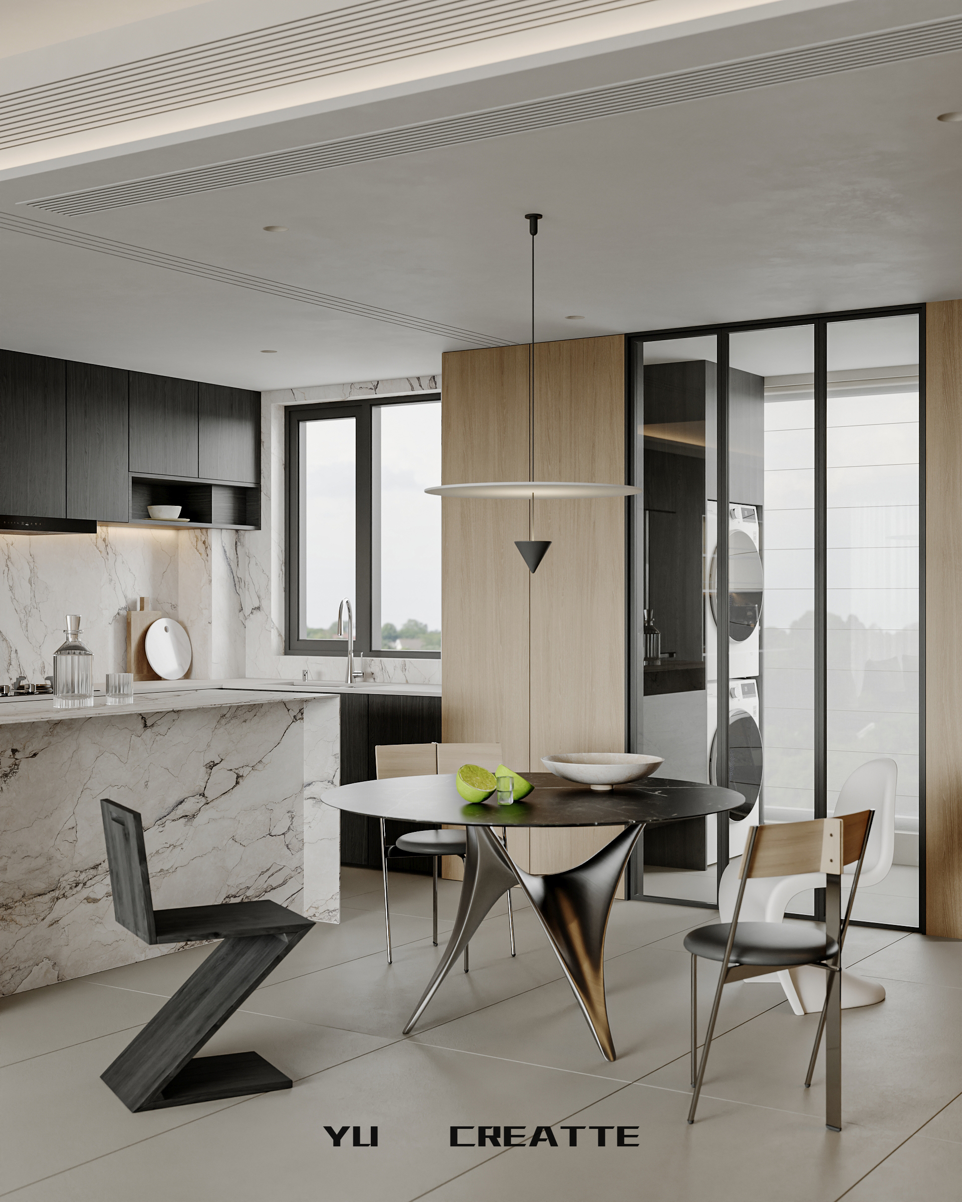 现代意式极简风客餐厅丨近期表现-5