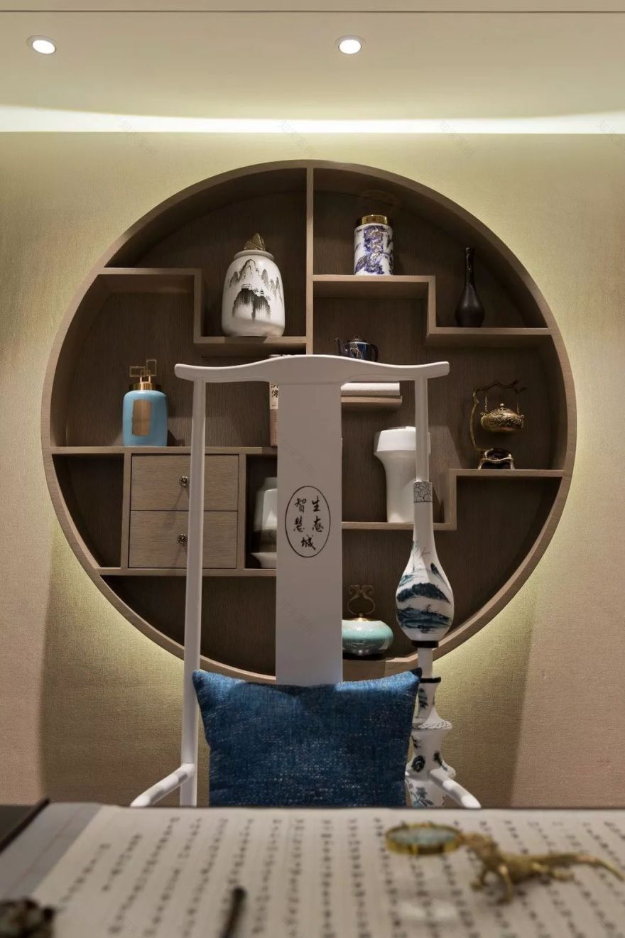 常德壹号府·新中式风格样板房设计丨中国常德丨伊派软装设计-26