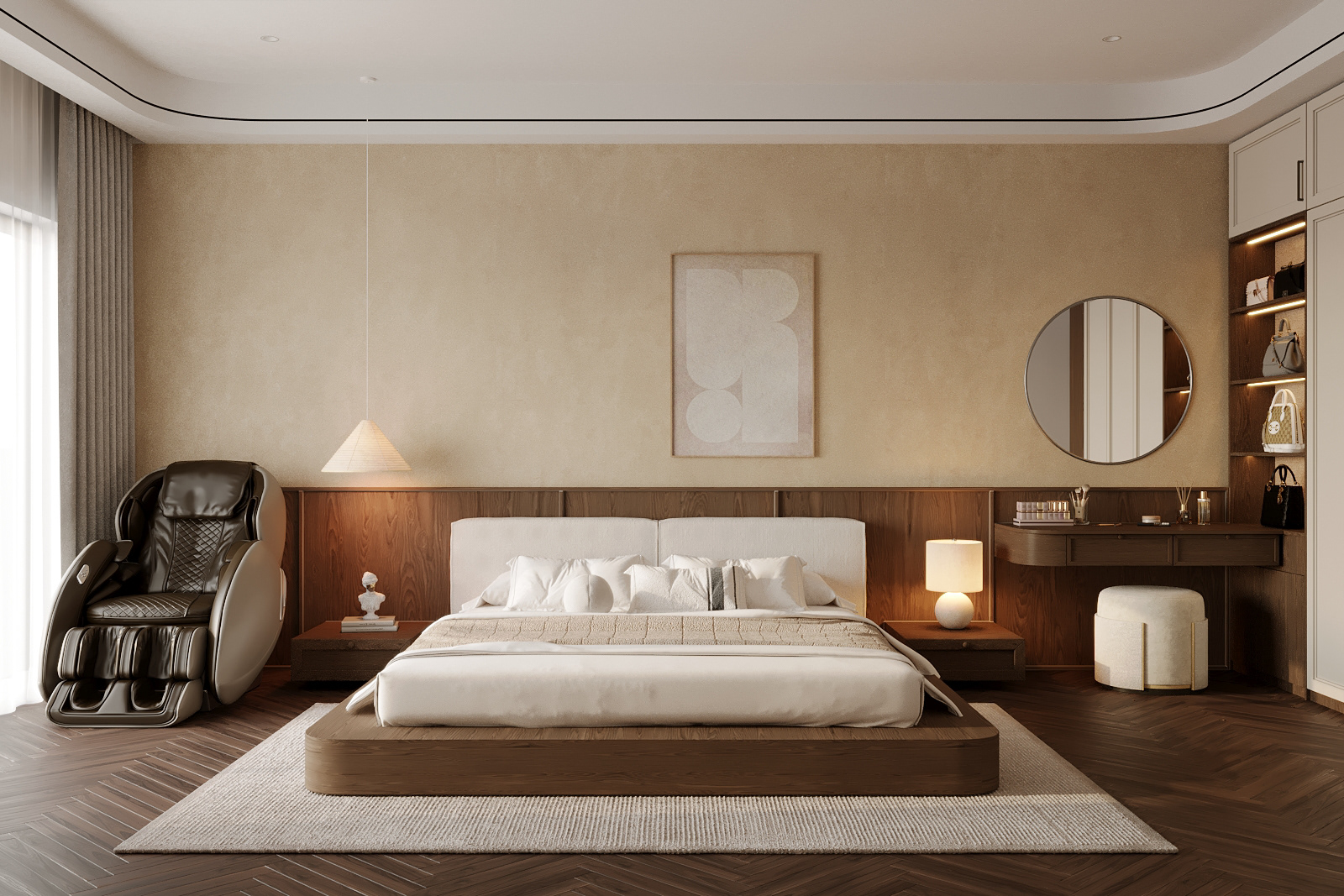 The Warm Balance – Modern Living Space-14