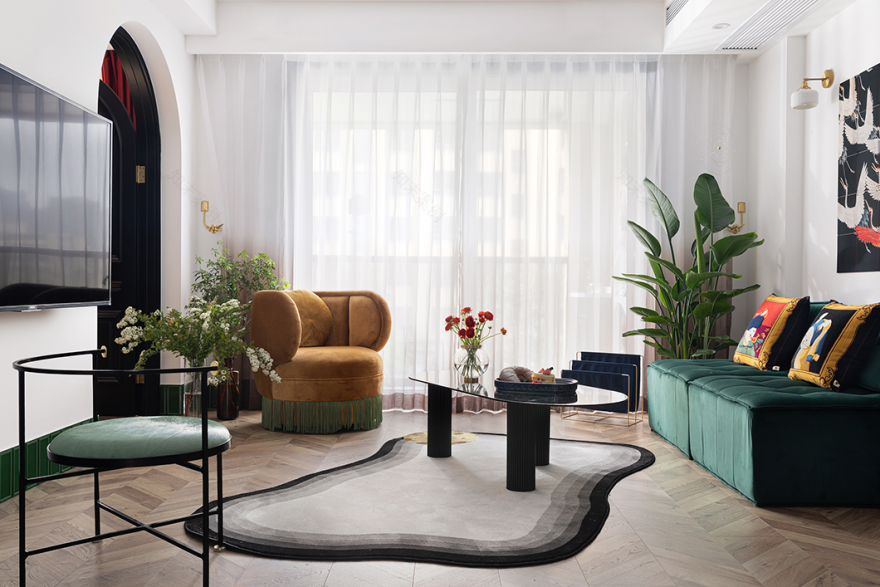 南洋复古风,151㎡家居空间的诗意探索-41