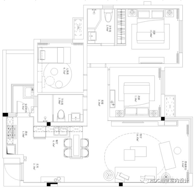 金为·铂鹭风华 A4 户型 | 85㎡现代橙色家居，尽显温暖与优雅-38