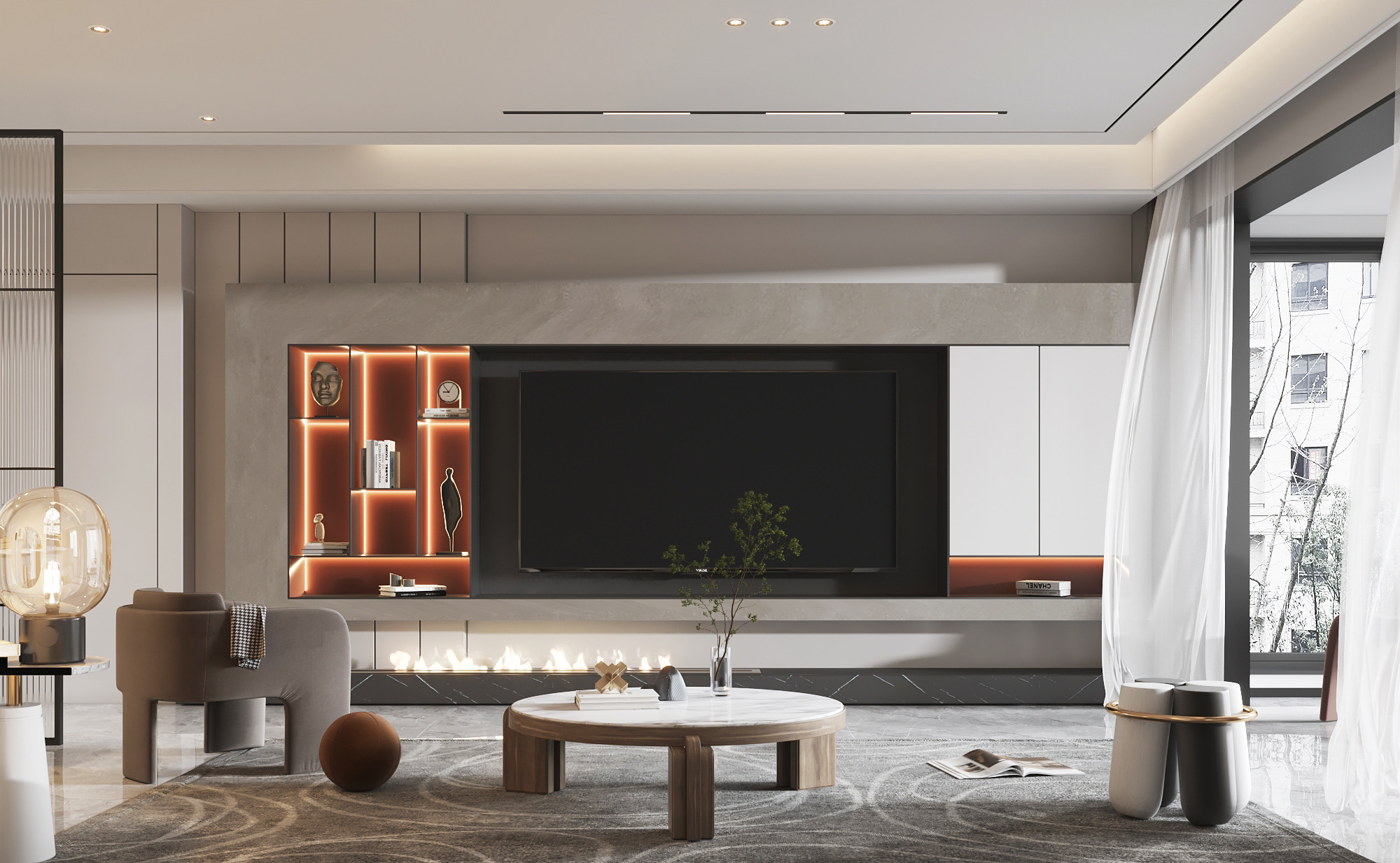 现代风，无主灯设计诠释高级时尚感！                     -0