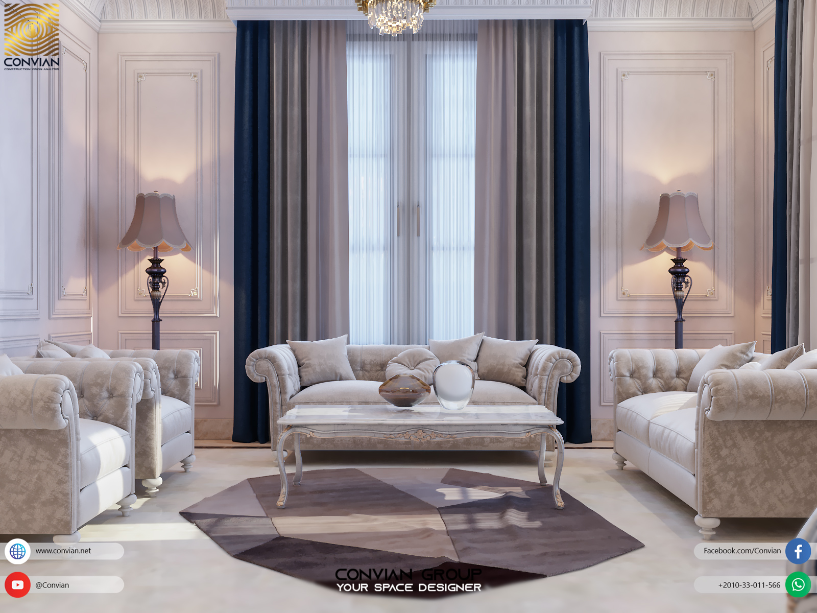 Neo-Classic Villa Reception-7