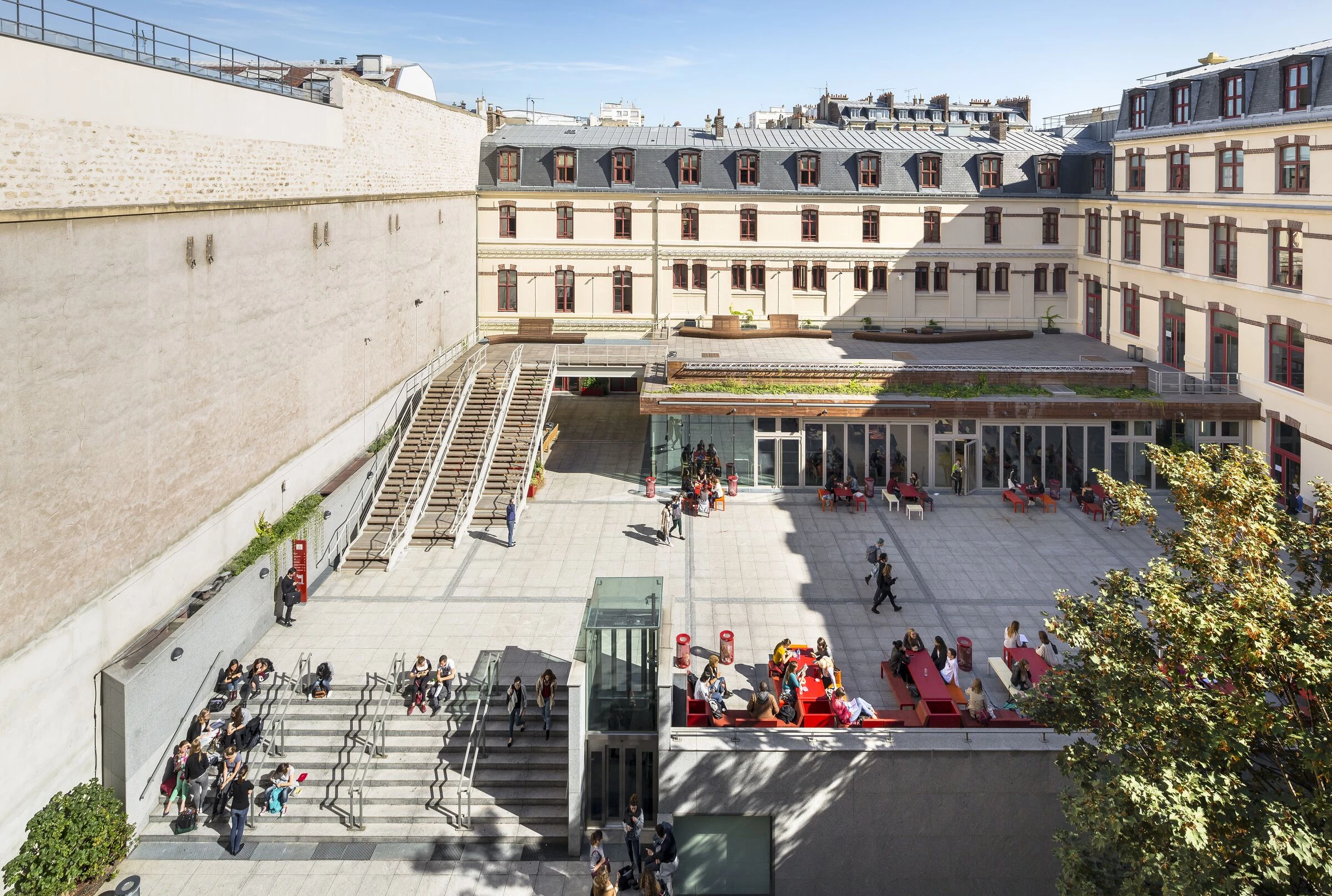 巴黎索邦大学 Malesherbes 餐厅丨法国巴黎丨Architecture Patrick Mauger-15