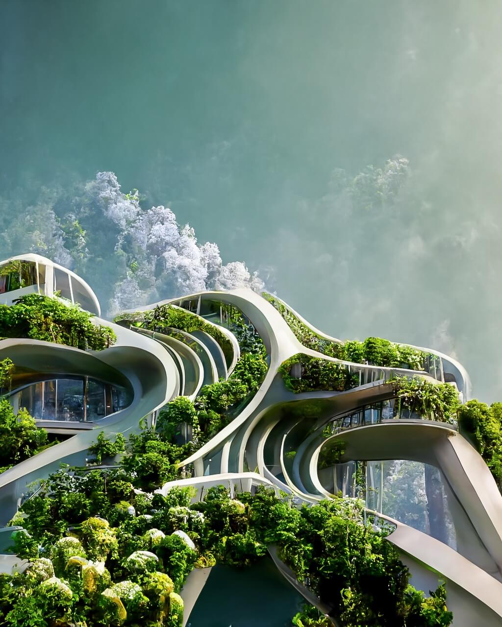 人工智能生成的未来城市丨Manas Bhatia-10